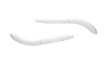 Libra Lures Fatty D Worm 65mm, Cheese,  WHITE 002